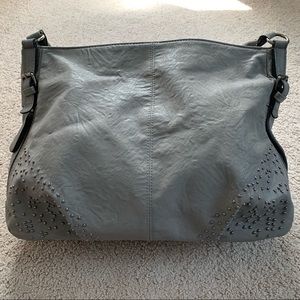 Gray Shoulder Bag/Purse OS (Unknown Brand)